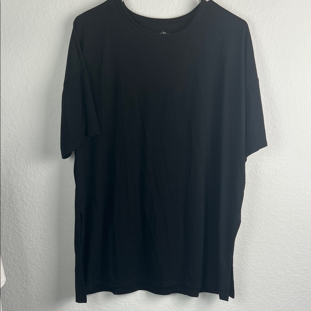Old Navy Women’s Active Ultralight Black Short Sleeve Tee Size Petite Medium
